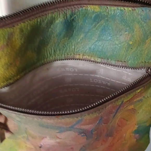 Loewe Handpainted Gray/Taupe Genuine Leather Crossbody - Picture 5 of 7